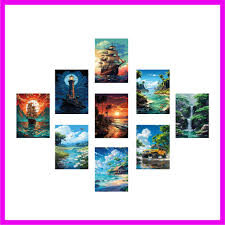 7-Pcs Wall Decoration Set – 9×13 Inch Black Frames