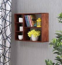 Karigor BD ROCOCO Pomp Wall Book Shelf Showpiece Rack