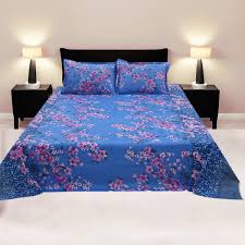 Double Bed Sheet with Two Pillow Covers