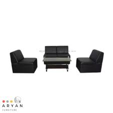 Jannat Int. Furniture 2+1+1 Seater Armless Sofas – Artificial Leather