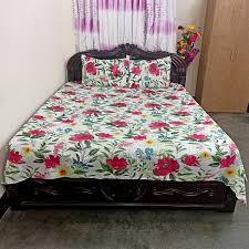 Luxury Twill Cotton King Size Bed Sheet - 4 Pieces Set