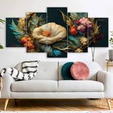 5-Pcs Wall Canvas Art Set – Ready to Hang for Living Room & Bedroom