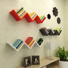 Karigor BD ROCOCO Zigzag Floating Book Shelf with Showpiece Stand