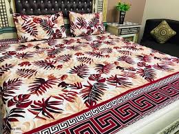 Luxury Twill Cotton King Size Bed Sheet - 4 Pieces Set