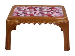 Classic Center Table Printed Rosa Sandal Wood