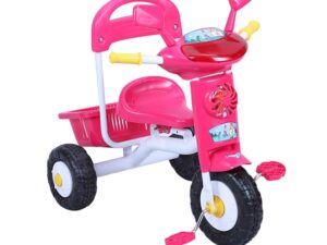 Jim & Jolly Rocket Tricycle – 3Y+ (Pink) | Safe, Cute & Exciting Ride for Little Girls