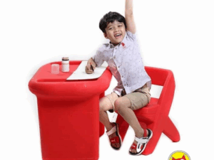 Playtime Scholar Table With Chair Red