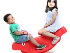 Twin Bob Turtle – 3Y+ (Red) | Cute, Safe & Fun Seesaw Ride for Toddlers & Kids