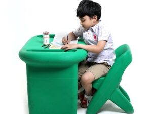 Scholar Table with Chair – Green | Durable Study Set for Kids