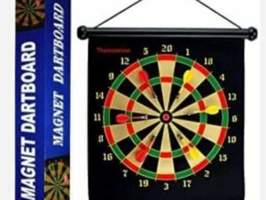 Double Side Dart Board Game with 4 Pcs Sharp Darts | Fun, Competitive & Skill-Building Game for Kids & Family