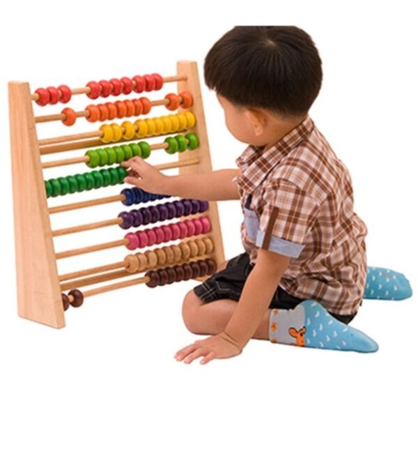 Wooden Abacus for Kids | Math Educational & Counting Tool (Mixed Colors ...