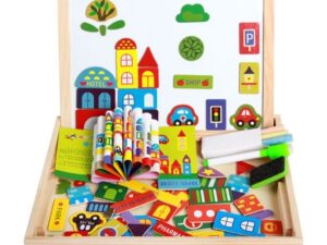 Kid's Wooden Foldable Learning Board | Educational Writing & Drawing Board for Kids