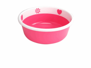 Two Color Flower Bowl 20L Pink