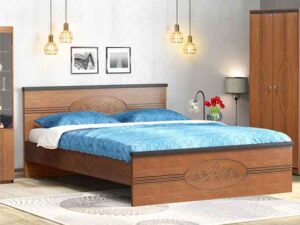Regal Flores Laminated Board Bed FLORES-BDH-126-1-1-26 (DOUBLE)
