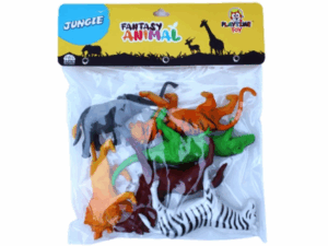 Playtime Fantasy Plastic Animal Toys Set (Jungle)