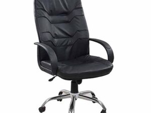Regal Metal Swivel Chair – Black
