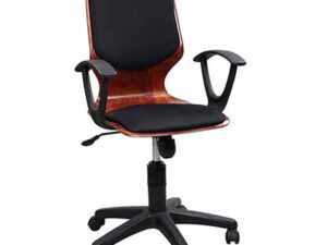 Regal Metal Swivel Chair – Black