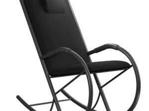 Regal Metal Rocking Chair Black