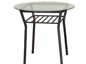 Regal Florence Metal Dining Table Black