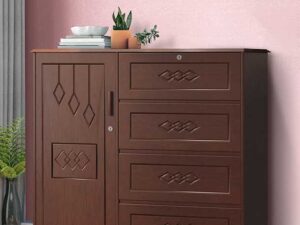 Regal Bluebell Wooden Wardrobe Antique