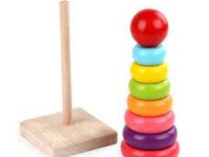 Kid's Stacking Wooden Toys | Educational Shape & Balance Learning Set
