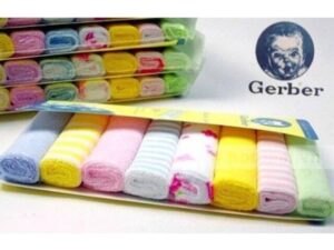 Baby Wash Cloth & Saliva Towel – 8 Pcs Set