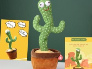 Talking & Dancing Cactus Mimicking Toy (USB Charging) | 120 Songs Including Happy Birthday