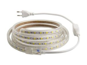 Customs Golden Color Waterproof Outdoor Strip Light with Adapter – 5 Meter LED Light for Home & Outdoor Decoration