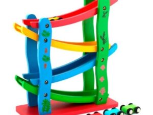 Wooden Toy Cars for Toddlers | Miniature Speeding Car Set | Safe & Durable Gift for Kids