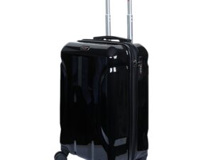 Travello Luxury Plus 28-Inch Hardtop Luggage | Ultra Lightweight & Water-Resistant Trolley | Double Caster Wheels & Spacious Design (Black)