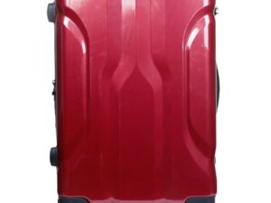 Travello Luxury Plus 20-Inch Hardtop Luggage | Lightweight & Water-Resistant Trolley | Durable Double Caster Wheel Suitcase (Dark Red)
