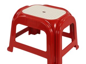 Trendy Short Net Stool Red-TEL