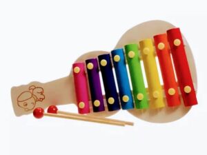 Children/Kids 8-Tone Piano Wooden Xylophone Guitar Music Toy | Early Musical Learning Instrument