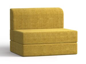 Regal Sofa Cum Bed – Yellow (Single)