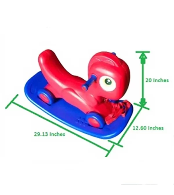 Dragon Baby Rocker Dragon Rocker – 2-in-1 (Red & Blue) | Fun Rocking & Riding Toy for ...