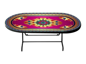 Dining Table – 6 Seat Family S/L Print Sunlit Pro – Black