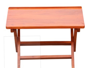 Wooden Folding And Portable Table With Cross Stand