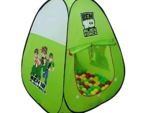 Ben 10 Printed Tent Play House Toy with 50 Ball Set for Kids – Multicolor