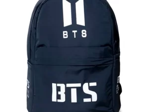 New BTS Dark Navy Blue Backpack | Stylish School & Travel Bag | Premium Waterproof Design