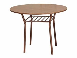 Regal Florence Woody Metal Dining Table Black