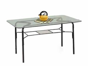 Regal Crescent Metal Dining Table Antique