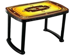 4 Seated Deluxe Table – Print Black Golden (P/L) TE
