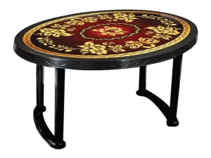 6 Seated Deluxe Table – Print Black (Prince) (P/L)