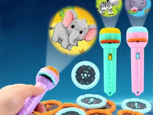 Mini Projector Torch | Kids Flashlight Storybook | Educational Light-Up Toy