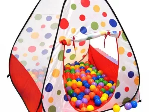 Foldable Kids Indoor/Outdoor Pop-Up Play Tent House Toy with 100 Colored Plastic Balls | Fun, Spacious & Easy-to-Use Playhouse for Kids