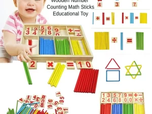 Multi-Color Wooden Counting Game | Mathematics Educational Toy for Kids
