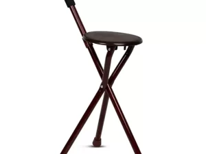 Walking Stick With Stool – Rose Wood