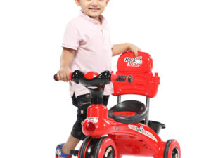 Rock Rider with Backrest – 3Y+ (Red & Black) | Safe & Exciting Rocking Toy for Toddlers