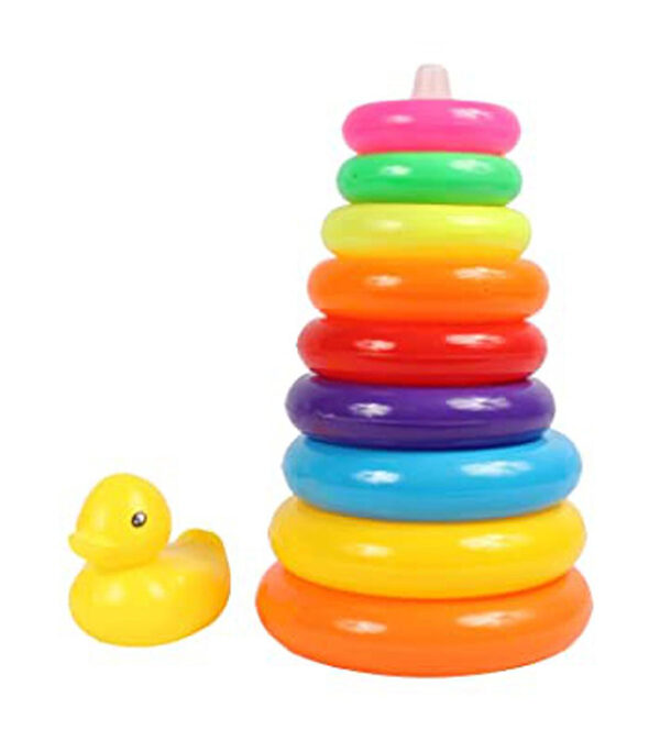 Ring Tower | Colorful Rainbow Ring Tower Stacker – Pure Plastic ...