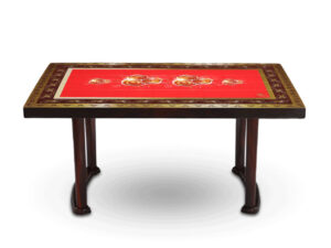 Deco Classic Table 6 Seat P/L Print Rock-3 SW